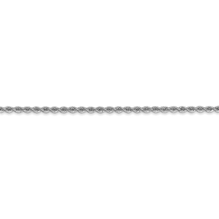 14k WG 2.0mm Regular Rope Chain
