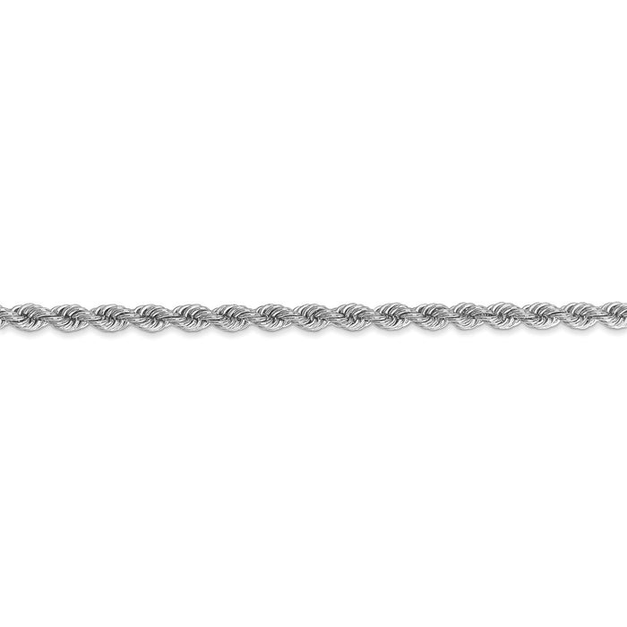 14k WG 3.0mm Regular Rope Chain