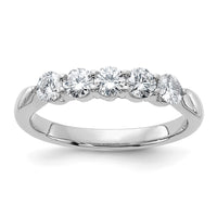 Thumbnail for 14kw 3/4ct. G H I True Light Moissanite Band