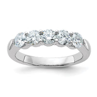 Thumbnail for 14kw 1 1/6ct. D E F Pure Light Moissanite Band