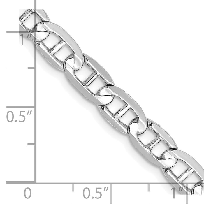 14k WG 5.25mm Concave Anchor Chain