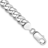 Thumbnail for 14k WG 8mm Flat Beveled Curb Chain