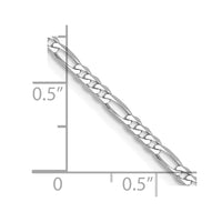 Thumbnail for 14k WG 2.25mm Flat Figaro Chain