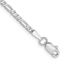 Thumbnail for 14k WG 2.25mm Flat Figaro Chain