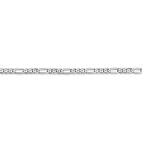 Thumbnail for 14k WG 2.75mm Flat Figaro Chain