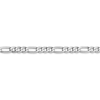 Thumbnail for 14k WG 4mm Flat Figaro Chain
