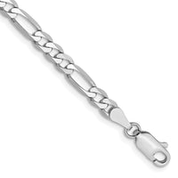 Thumbnail for 14k WG 4mm Flat Figaro Chain