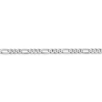 Thumbnail for 14k WG 4.5mm Flat Figaro Chain