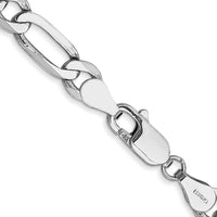 Thumbnail for 14k WG 5.5mm Flat Figaro Chain