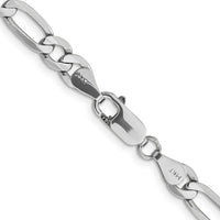 Thumbnail for 14k WG 6mm Flat Figaro Chain