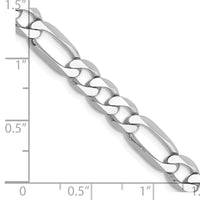 Thumbnail for 14k WG 6mm Flat Figaro Chain