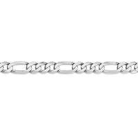 Thumbnail for 14k WG 7mm Flat Figaro Chain