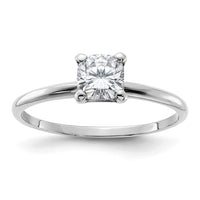 Thumbnail for 14kw 5/8ct. G H I True Light Cushion Moissanite Solitaire Ring