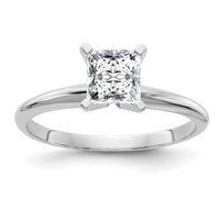 Thumbnail for 14kw 1ct. G H I True Light Princess Moissanite Solitaire Ring
