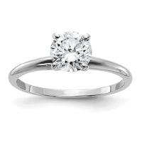 Thumbnail for 14kw 1ct. G H I True Light Round Moissanite Solitaire Ring
