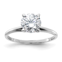 Thumbnail for 14kw 1 3/4ct. G H I True Light Round Moissanite Solitaire Ring