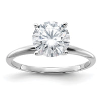 Thumbnail for 14kw 1 7/8ct. G H I True Light Round Moissanite Solitaire Ring