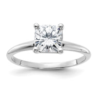 Thumbnail for 14kw 1 1/3ct. G H I True Light Cushion Moissanite Solitaire Ring