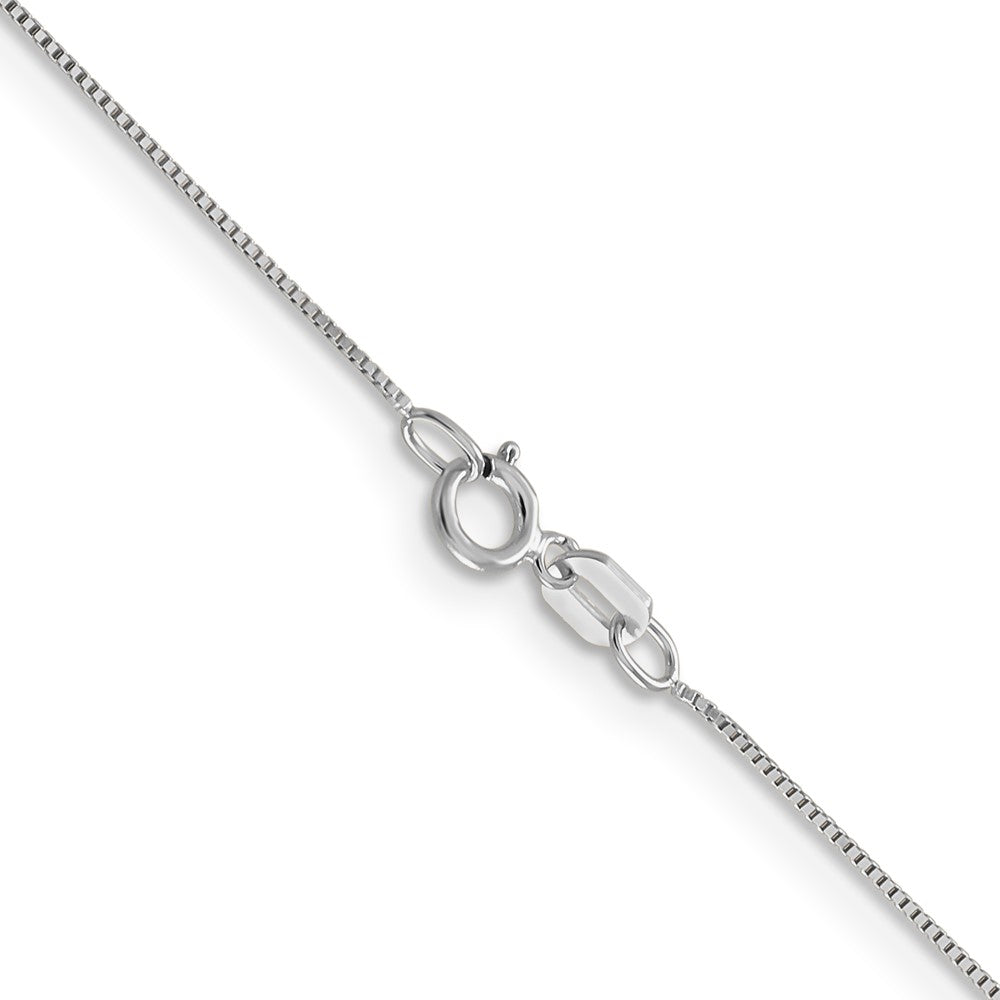 14k WG .5mm Box with Lobster Clasp Chain