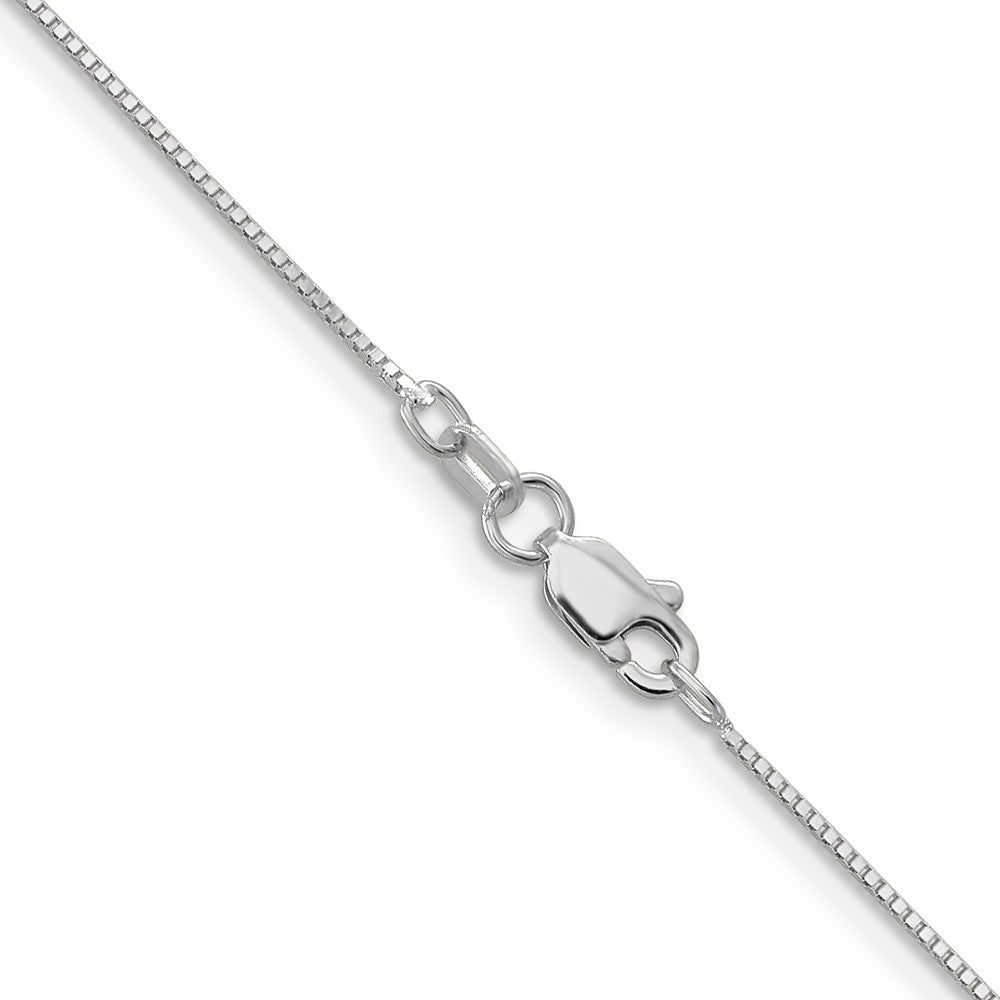 14k WG .7mm Box with Spring Ring Clasp Chain