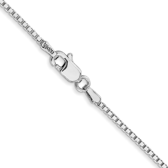 14k WG 1.3mm Box Chain