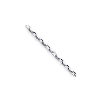 Thumbnail for 14k White Gold 4.50mm Hand-polished Fancy Link Bracelet