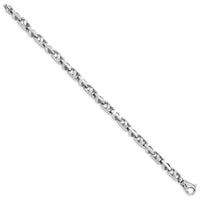 Thumbnail for 14k White Gold 5.5mm Fancy Link Bracelet