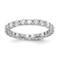 Thumbnail for 14kw 2 3/8ct. G H I True Light Moissanite Eternity Band