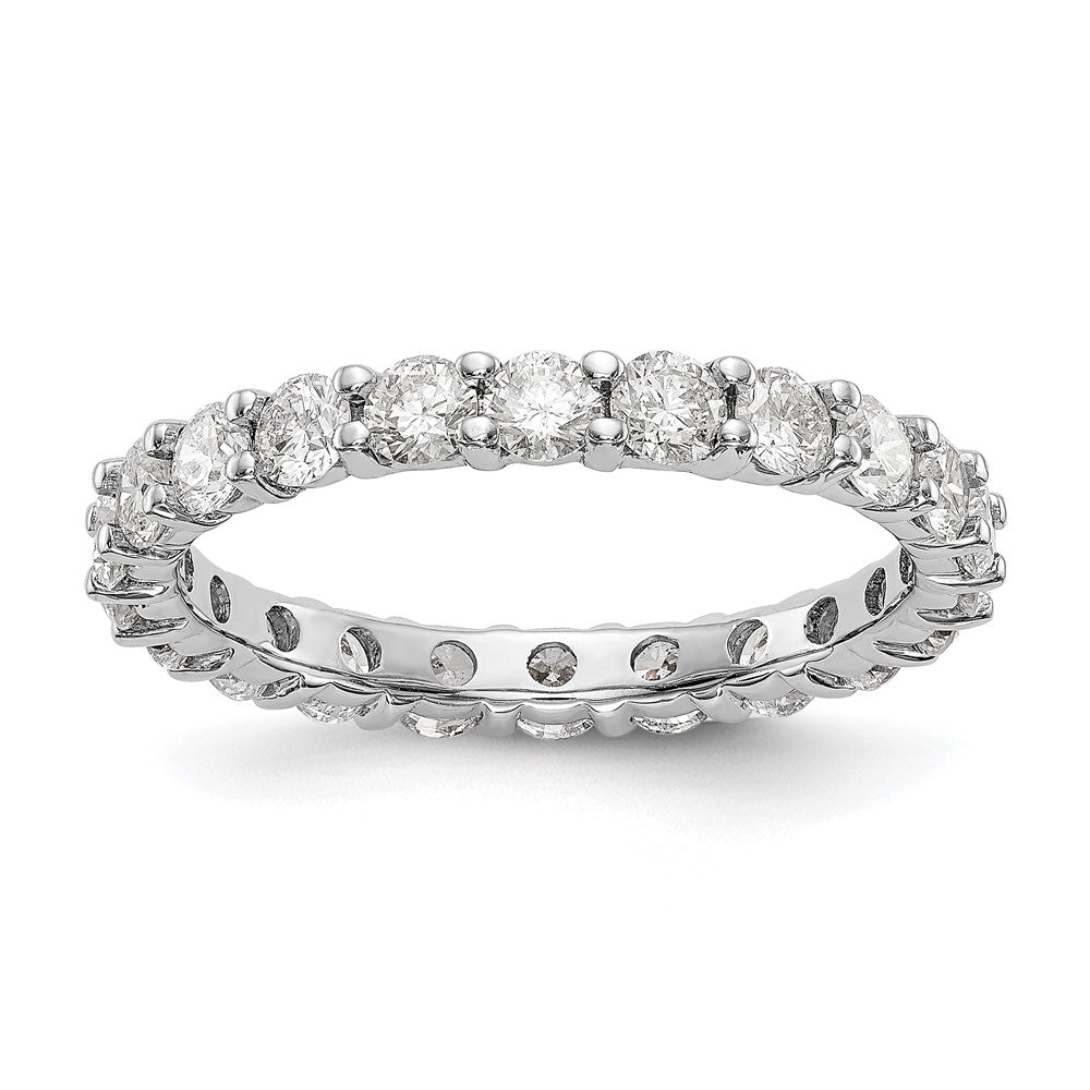 14kw 2 1/5ct. G H I True Light Moissanite Eternity Band