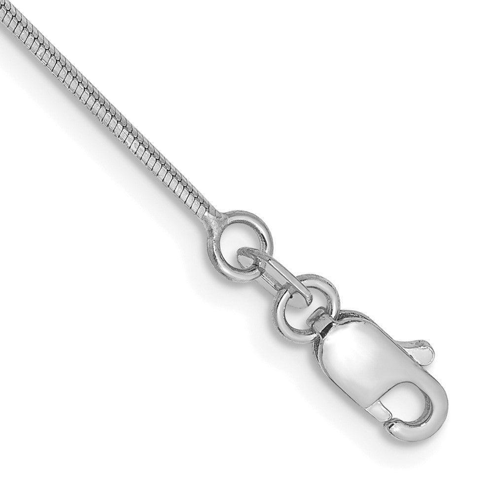14k WG 1.0mm Octagonal Snake Chain