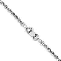 Thumbnail for 14k White Gold 1.85mm Diamond-cut Quadruple Rope Chain