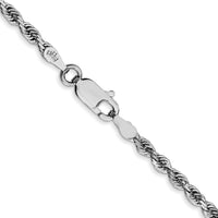 Thumbnail for 14k White Gold 2.75mm D/C Quadruple Rope Chain