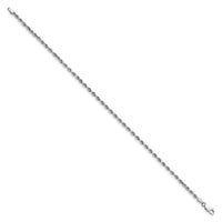 Thumbnail for 14k White Gold 2.75mm D/C Quadruple Rope Chain