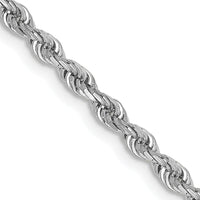 Thumbnail for 14k White Gold 2.75mm D/C Quadruple Rope Chain