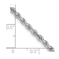 Thumbnail for 14k White Gold 3.0mm D/C Quadruple Rope Chain