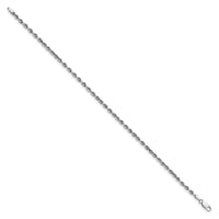 Thumbnail for 14k White Gold 3.0mm D/C Quadruple Rope Chain