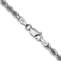 Thumbnail for 14k White Gold 3.35mm D/C Quadruple Rope Chain