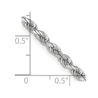 Thumbnail for 14k White Gold 3.35mm D/C Quadruple Rope Chain