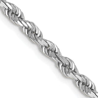 Thumbnail for 14k White Gold 3.35mm D/C Quadruple Rope Chain