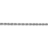 Thumbnail for 14k White Gold 4mm D/C Quadruple Rope Chain