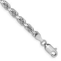 Thumbnail for 14k White Gold 4mm D/C Quadruple Rope Chain