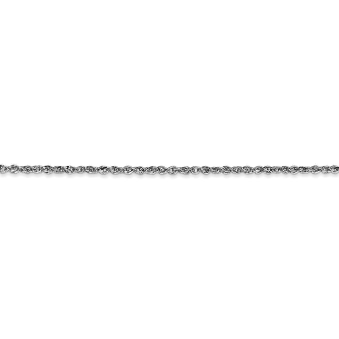 14K White Gold 1.7mm Ropa Chain