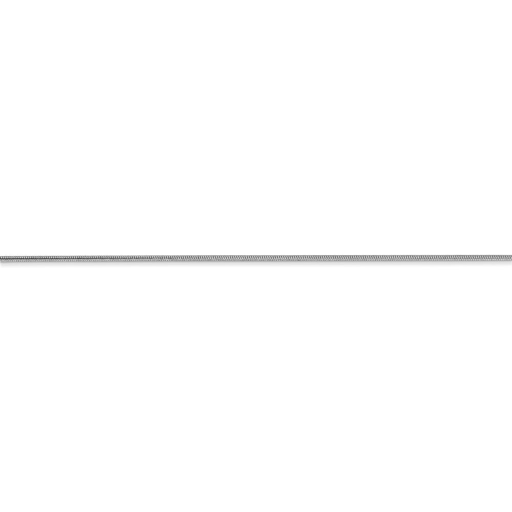 14k WG .8mm Round Snake Chain