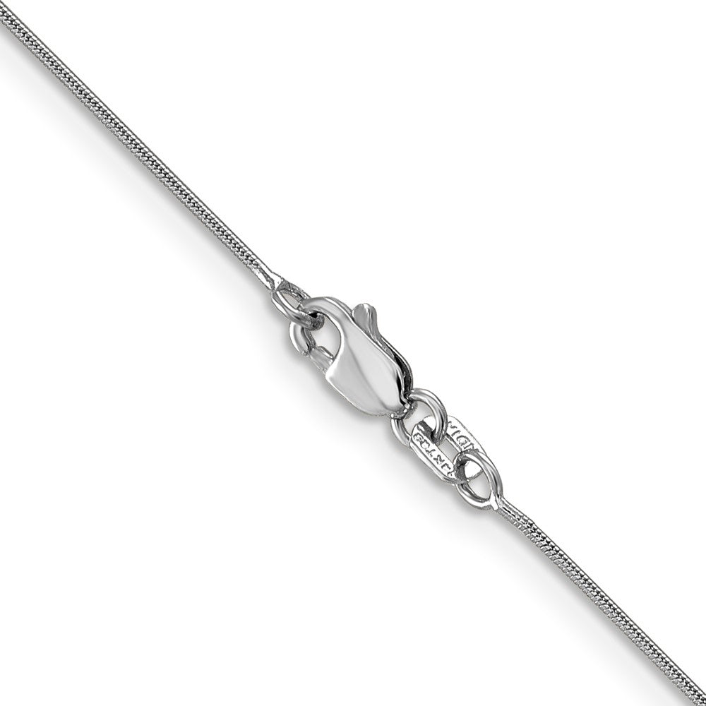 14k WG .8mm Round Snake Chain