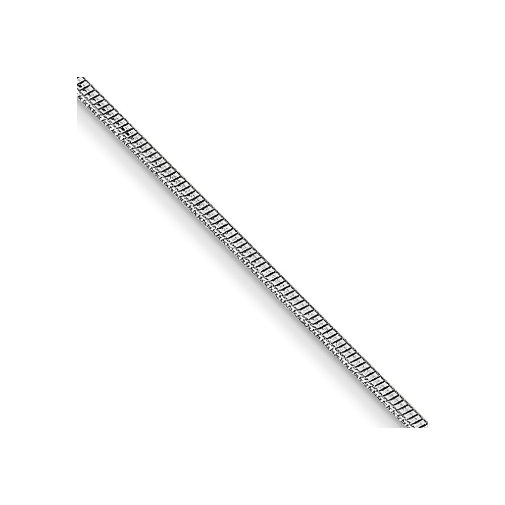 14k WG .8mm Round Snake Chain