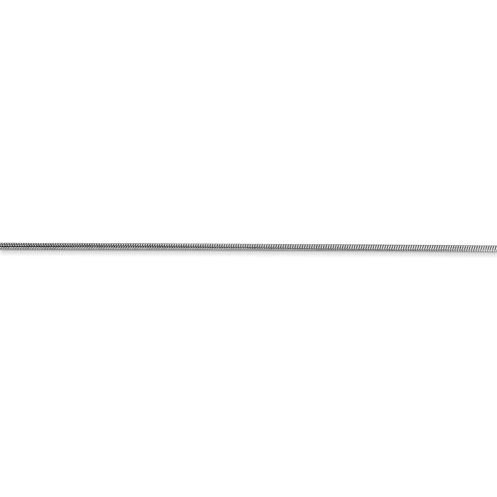 14k WG .9mm Round Snake Chain