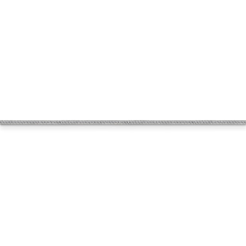 14k WG 1.1mm Round Snake Chain
