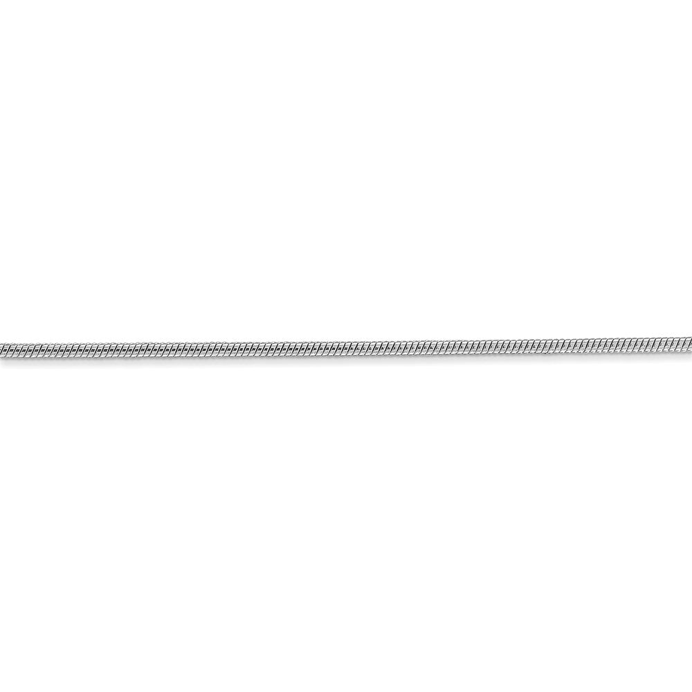 14k WG 1.4mm Round Snake Chain