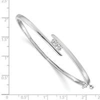 Thumbnail for 14k White Gold VS Diamond bangle