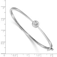 Thumbnail for 14k White Gold Hinged Bangle Bracelet Mounting